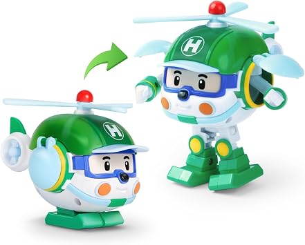 Robocar Poli 4-Inch Transforming Robot Helicopter Herie Official Headquarters Direct Regular Product/robocar poli 2 Year Old, 3 Year Old, 4 Year Old, 5 Year Old Present Birthday Graduation Christmas