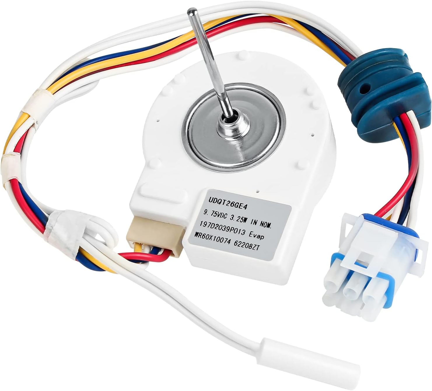 GE Refrigerator Evaporator Fan Motor - Genuine Replacement Part # WR60X10074