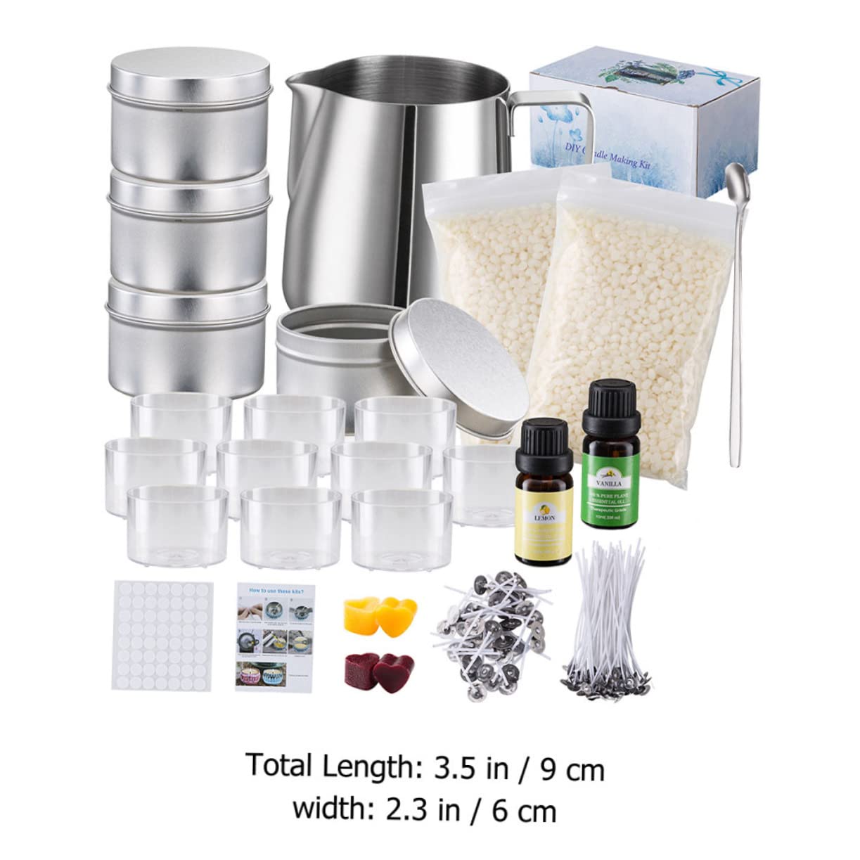 NUOBESTY 1 Juego equipo para hacer velas suministros para hacer velas aromáticas suministros de bricolaje vela cumpleaños candle making kit herramienta para hacer velas kit para hacer velas