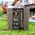 Mrosaa Sheds & Outdoor Storage, 66 Cu.ft Vertical Storage Sheds Outdoor with Floor, Outdoor Storage Cabinet Waterproof for Garage Storage, Pool Storage, Bike Shed, Garden Shed, Outdoor Storage (Brown)