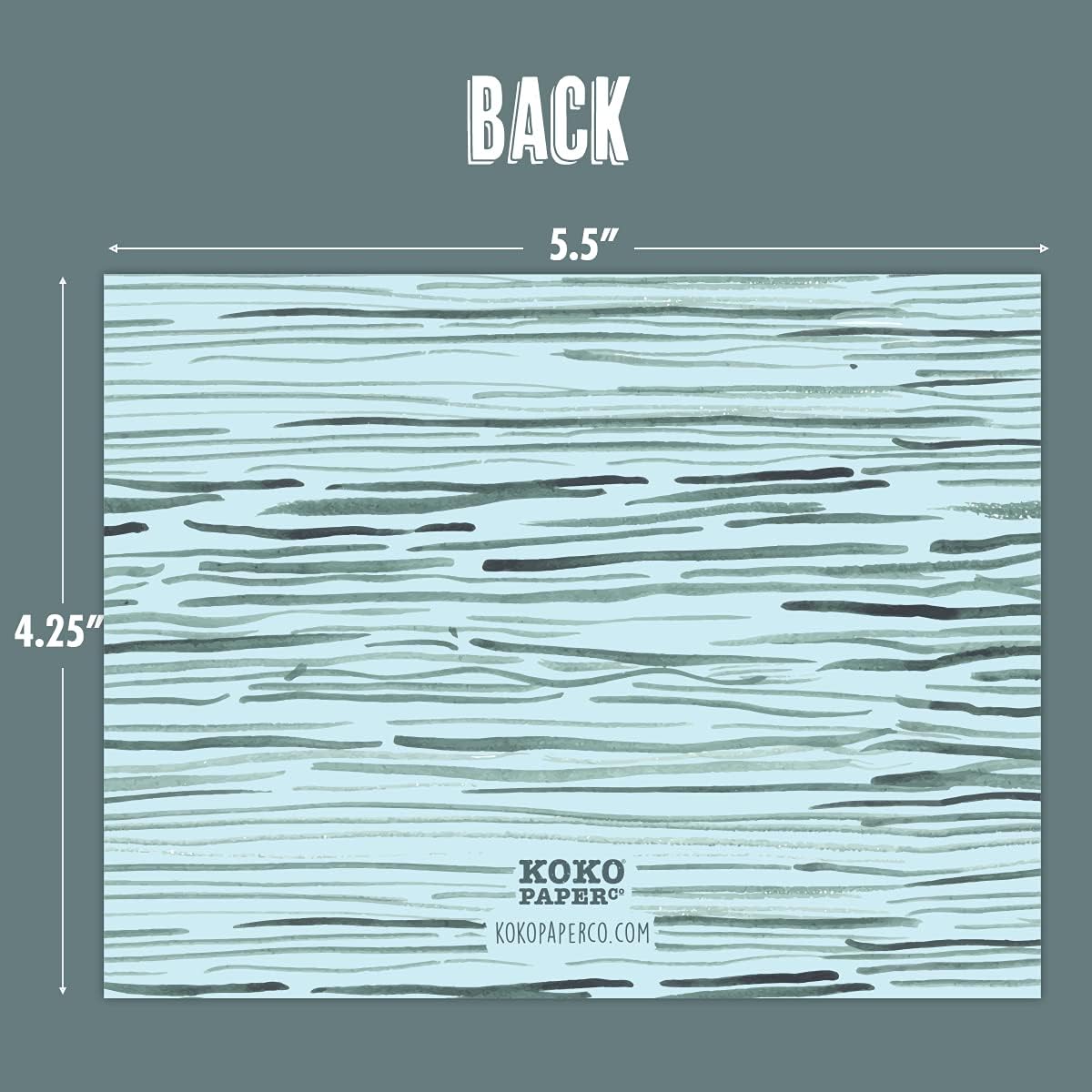 Koko Paper Co Whale Thank You Cards | 25 Flat Cards and Envelopes | Printed on Heavy Card Stock. (Pack of 2)
