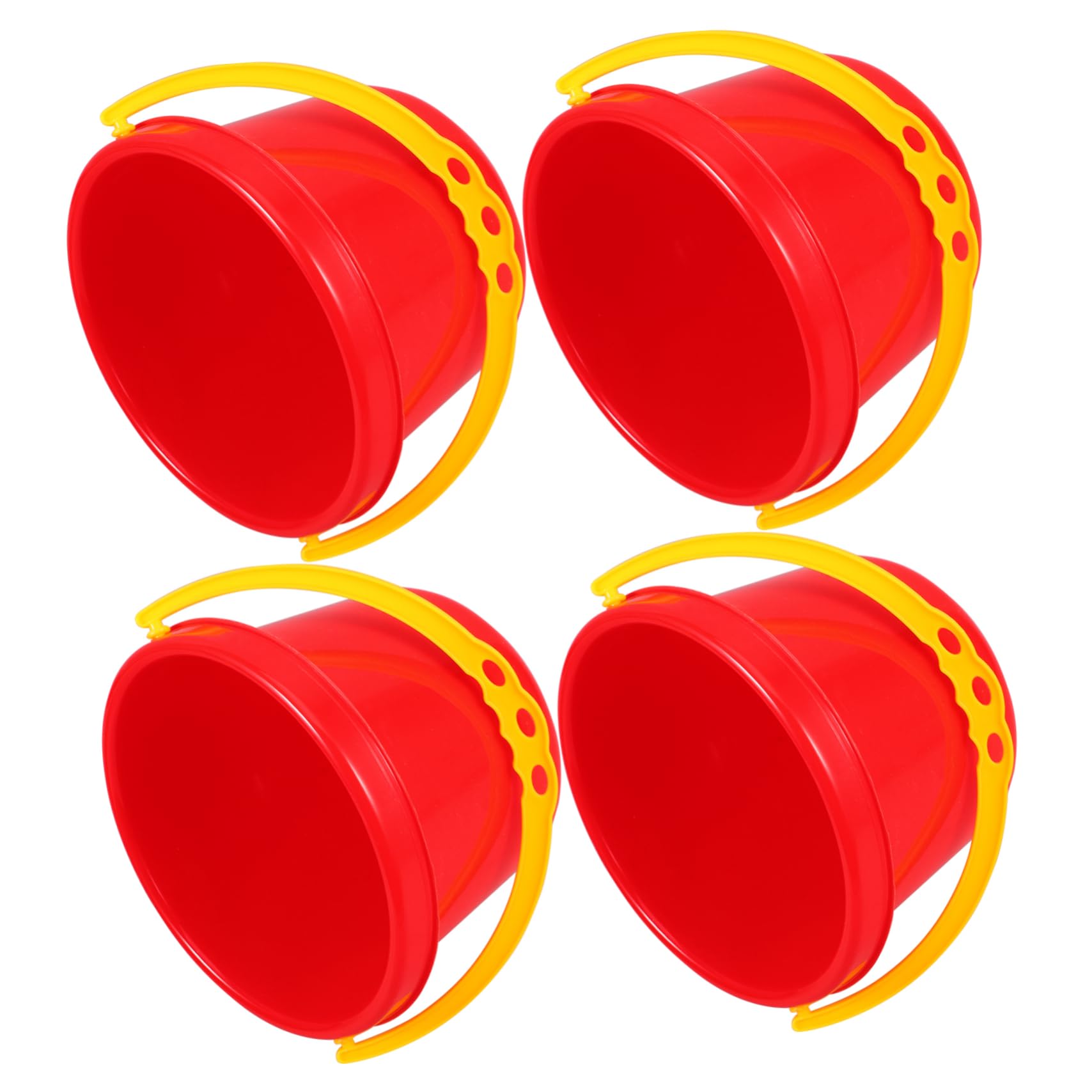 BESPORTBLE 4Pcs Beach Sand Buckets for Plastic Pails Water for Pool and Backyard Fun Lightweight and Safe Beach for Boys