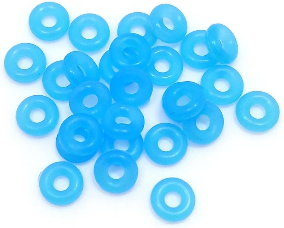 Silicone Rubber Stoppers Ring Bead Charms Bracelets Compatible for Use Alone Or with