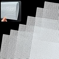 6 Stück Plastic Canvas Sheets 6 Count Zählen Kunststoff kreuzstich Meshstoff Leinwand knüpfen Handgemachte Stramin Kunststoffgitter DIY Bag Zubehör für Bastel- und Nähprojekte Weiß 20 * 33cm