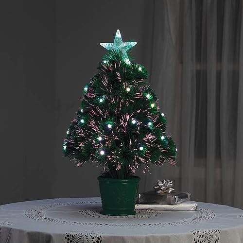 Miniatura 3 de Árbol de fibra óptica a batería de 2 pies por HOLIDAY PEAK