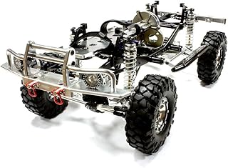 Integy RC Model C24866BLACKT1 V2 Billet Machined 1/10 Trail Roller 4WD Off-Road Scale Crawler ARTR