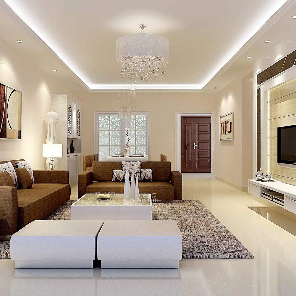 5 Pack 3W Mini LED Recessed Lighting, 1 Inch Recessed LED Lights, Under Cabinet Lighting Under Cabinet Lights 300LM 6000K Cool White AC 110V Aluminum Light with Driver Power (Cool White/Silver)