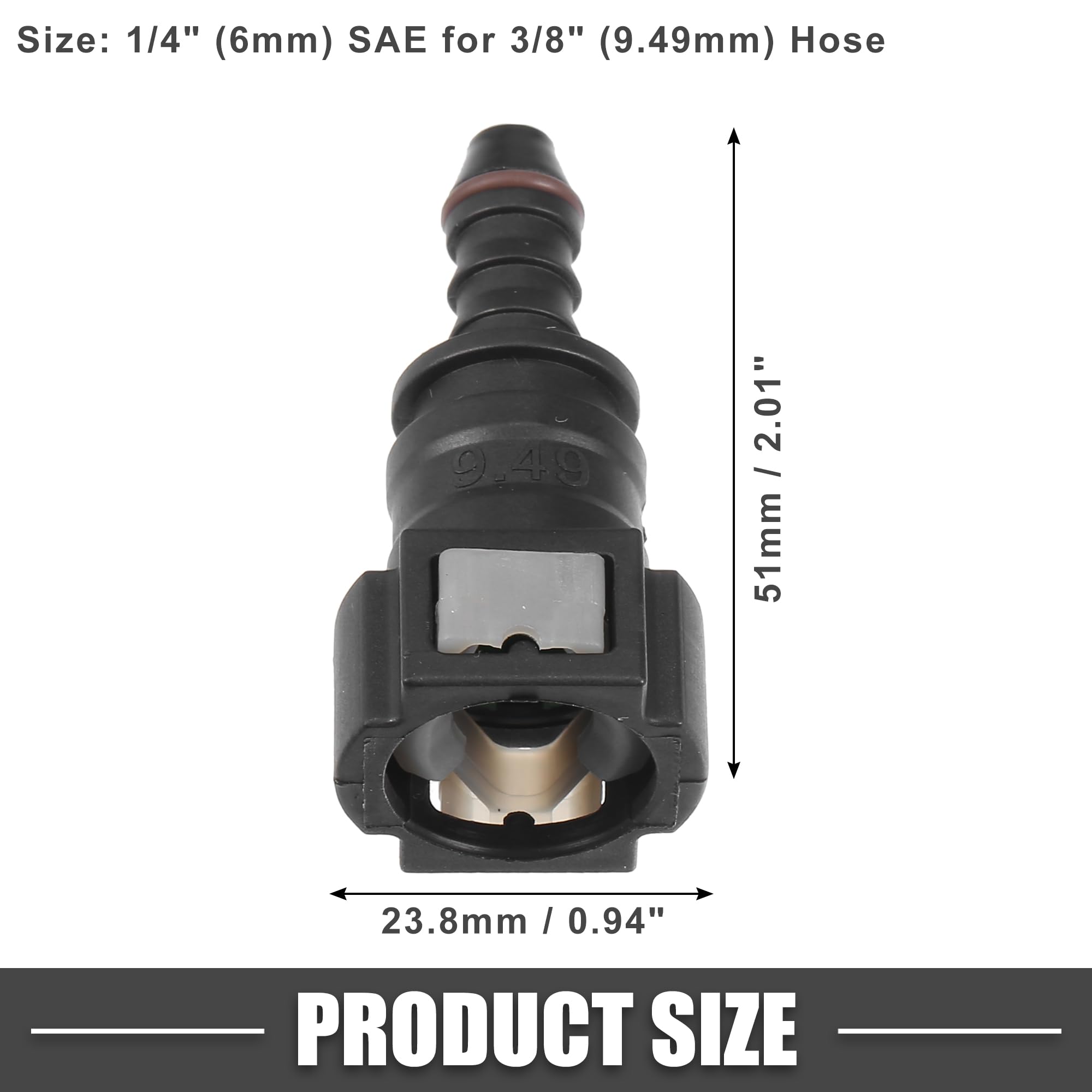 A ABSOPRO Conector Rápido De Combustible Para Automóvil, Gris, 2Pcs | Material: Plástico, Uso: Para Automóvil, Función: Conexión Rápida Y Sellado, Resistente A La Corrosión