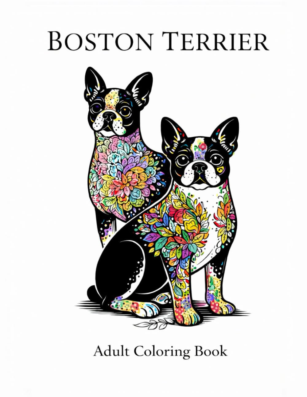 Boston Terrier: 30 original illustrations to color, Mandala