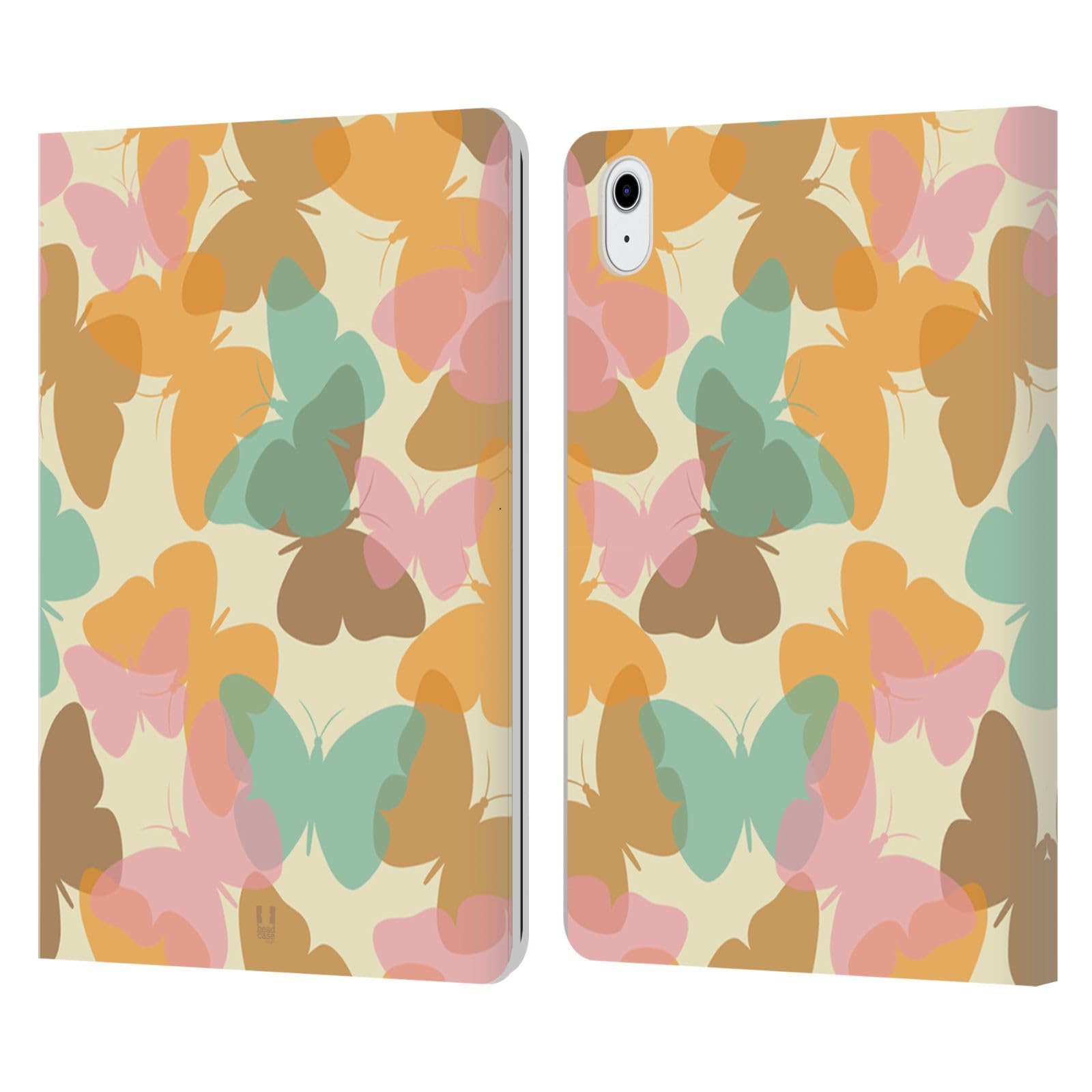 Funda de cuero iPad Air 2020 Head Case Designs con acabado Mariposa 7