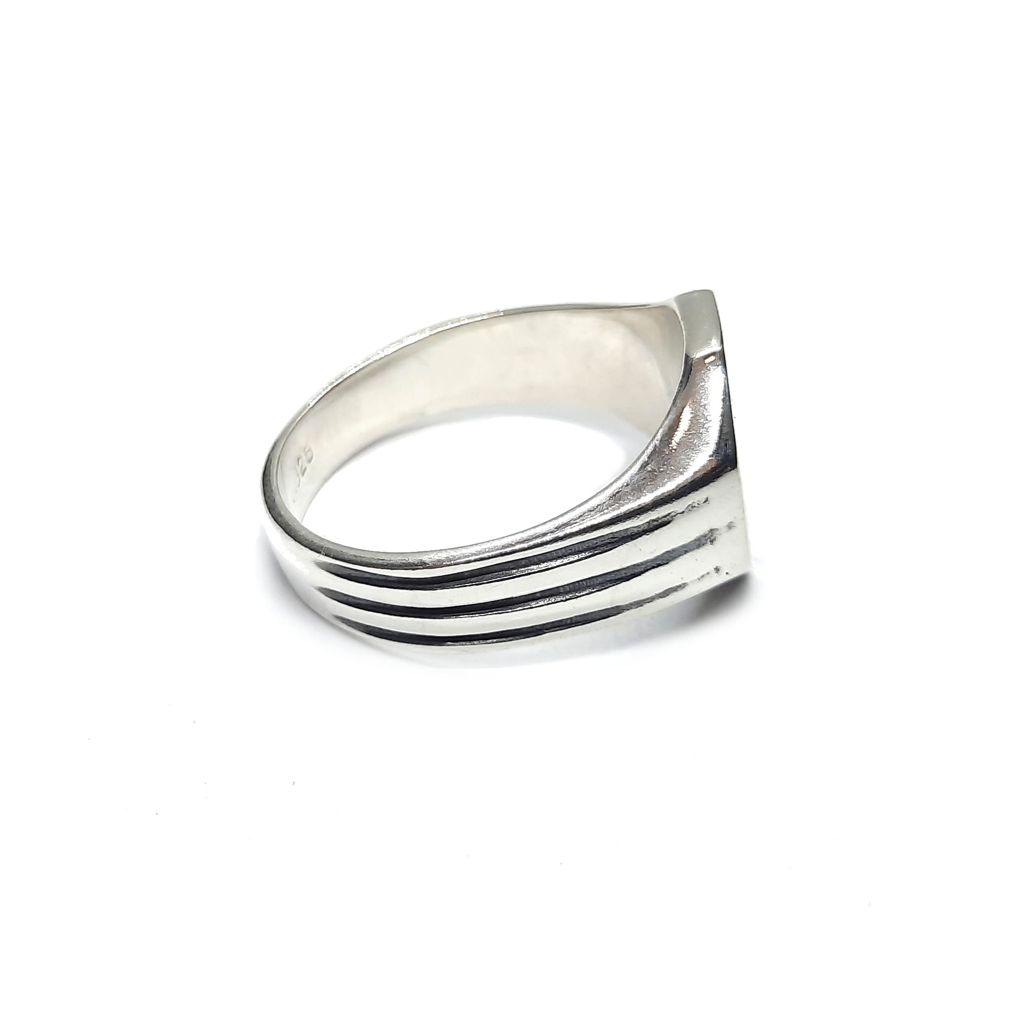 Anello da uomo in argento sterling Croce di Gerusalemme massiccio con marchio di garanzia 925