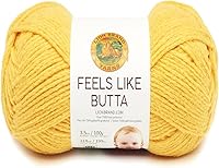 Vista 23 de Lion Brand Yarn Feels Like Butta - Ovillo de lana suave para tejer y tejer, aterciopelado, paquete de 3, color gris pálido