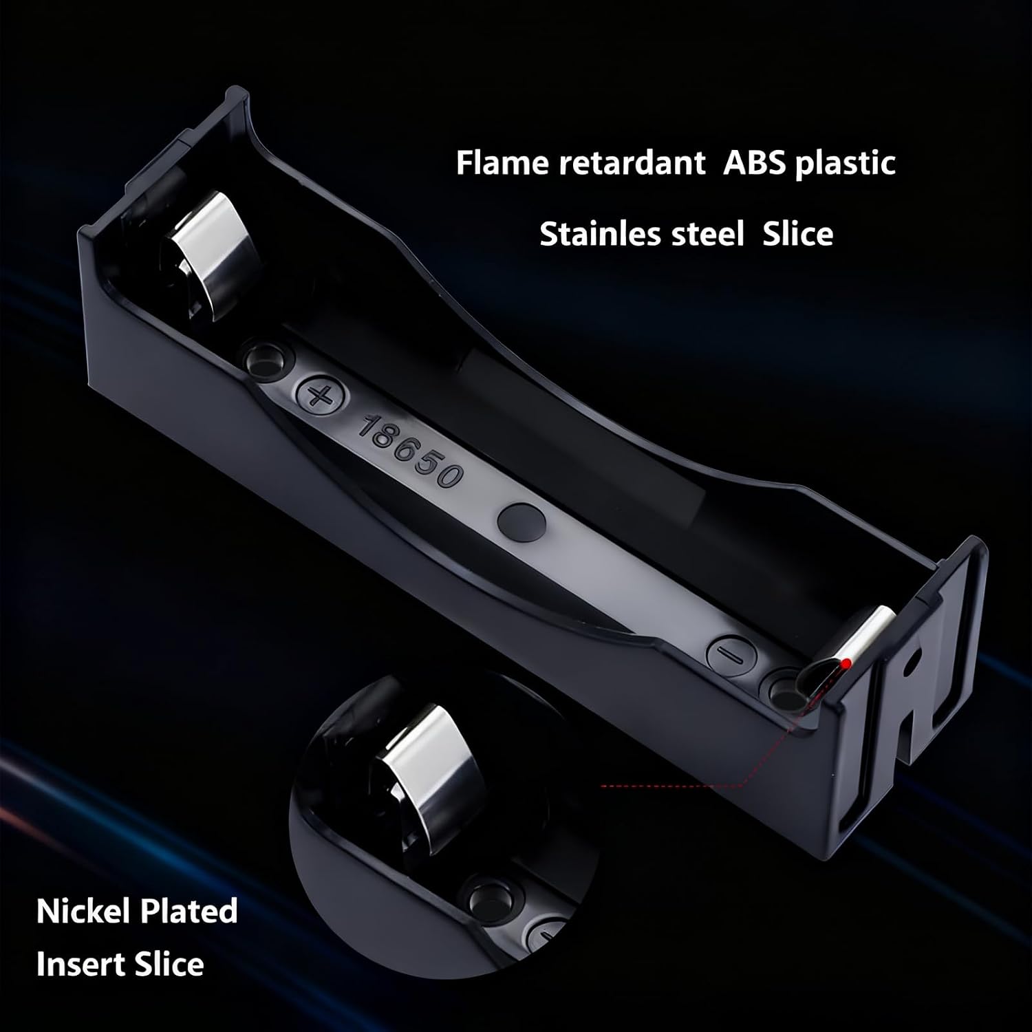 18650 Battery Holder,12pcs 1 Slots X 3.7V 18650 Battery Storage Box Plastic DIY Storage Box with Pin for DIY Parallel or Series Circuit PCB Projects
