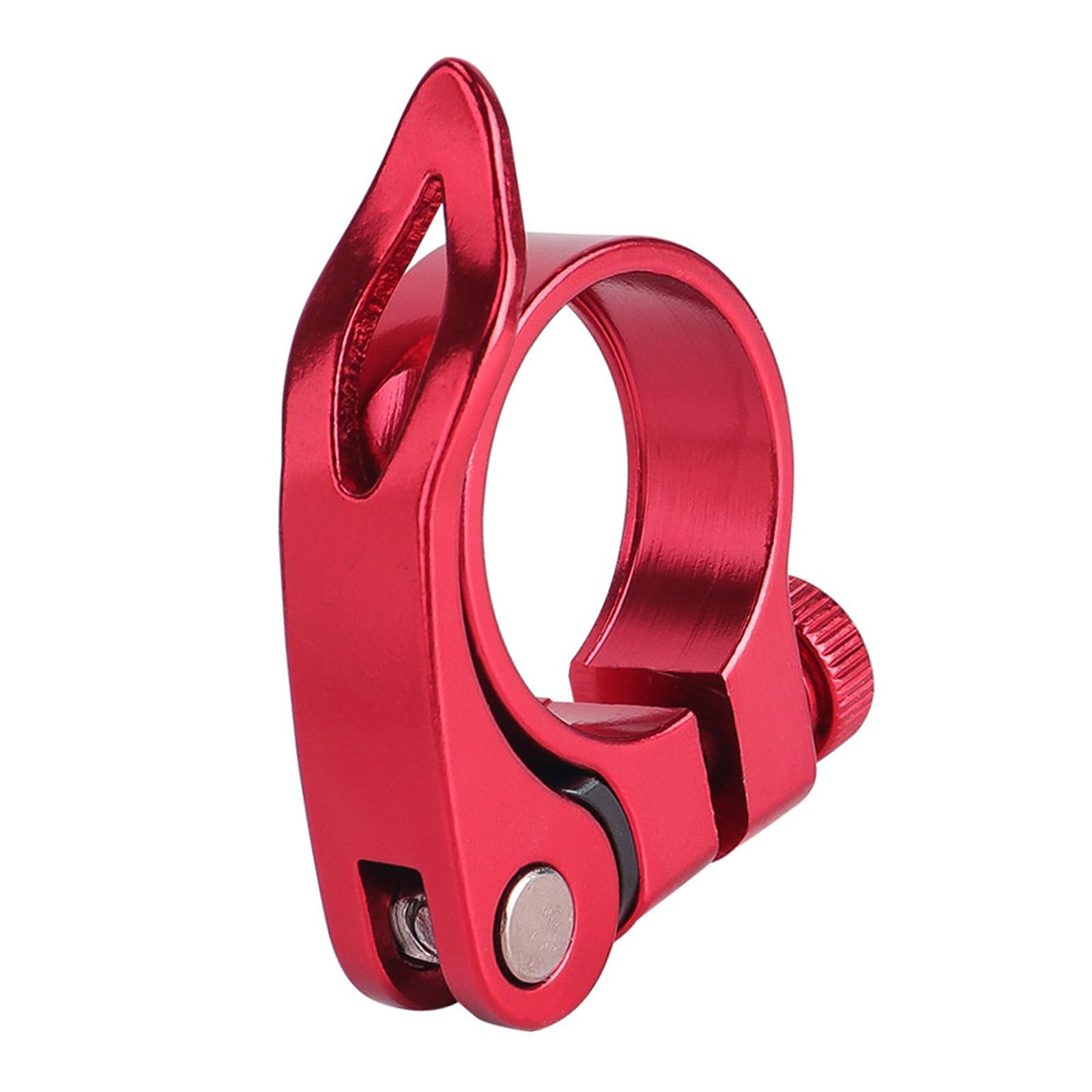 Hdoytxxm Red Road Bike Seat Tube Clip Bike Saddles Clamps Bicycles Seatpost Clamp Aluminum Alloys 34.9Mm Tube Quickly Release Bicycles Seatpost