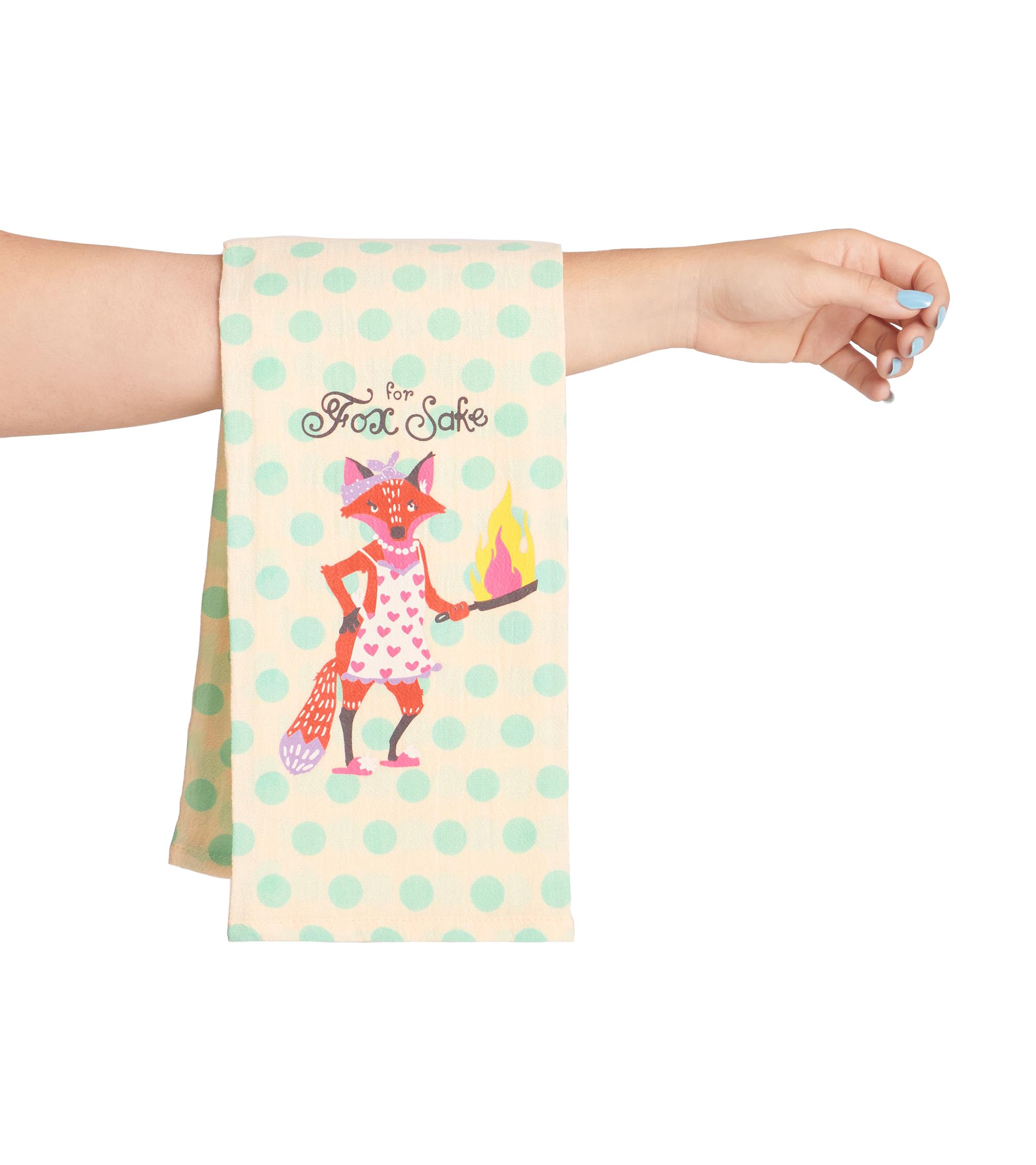 Little Blue House Kitchen Hand/Dish Towels, For Fox Sake, One Size