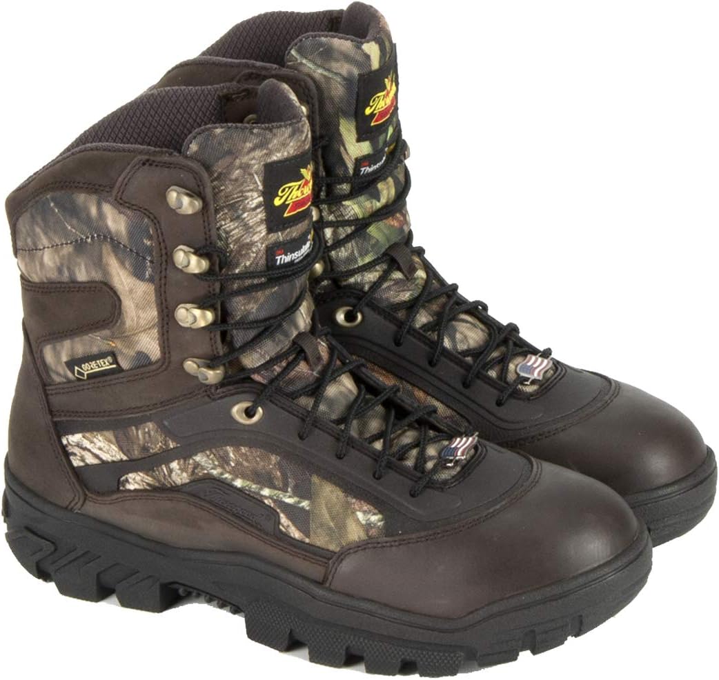 Thorogood 863-4200 Men's Veracity GTX 8" Waterproof Hunting Boot, Brown/Mossy Oak - 14 W US