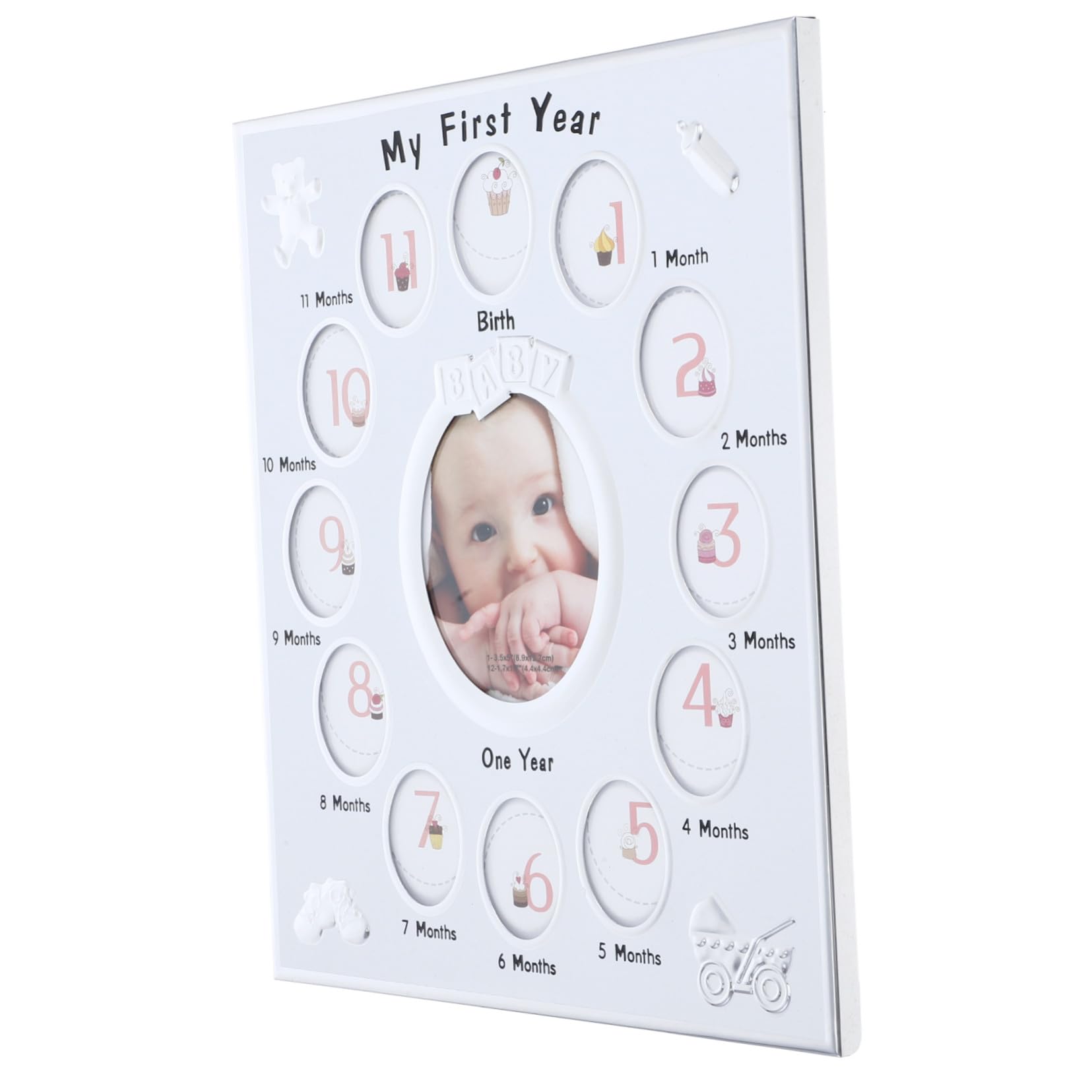 Cadre photo souvenir de croissance ORFOFE blanc, le cadeau de naissance idéal