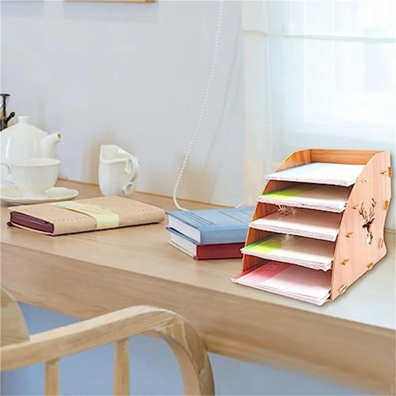vassoio delle lettere, 1 pz. Supporto for fatture, portadocumenti, organizer da scrivania, portadocumenti, vassoio for lettere, porta posta