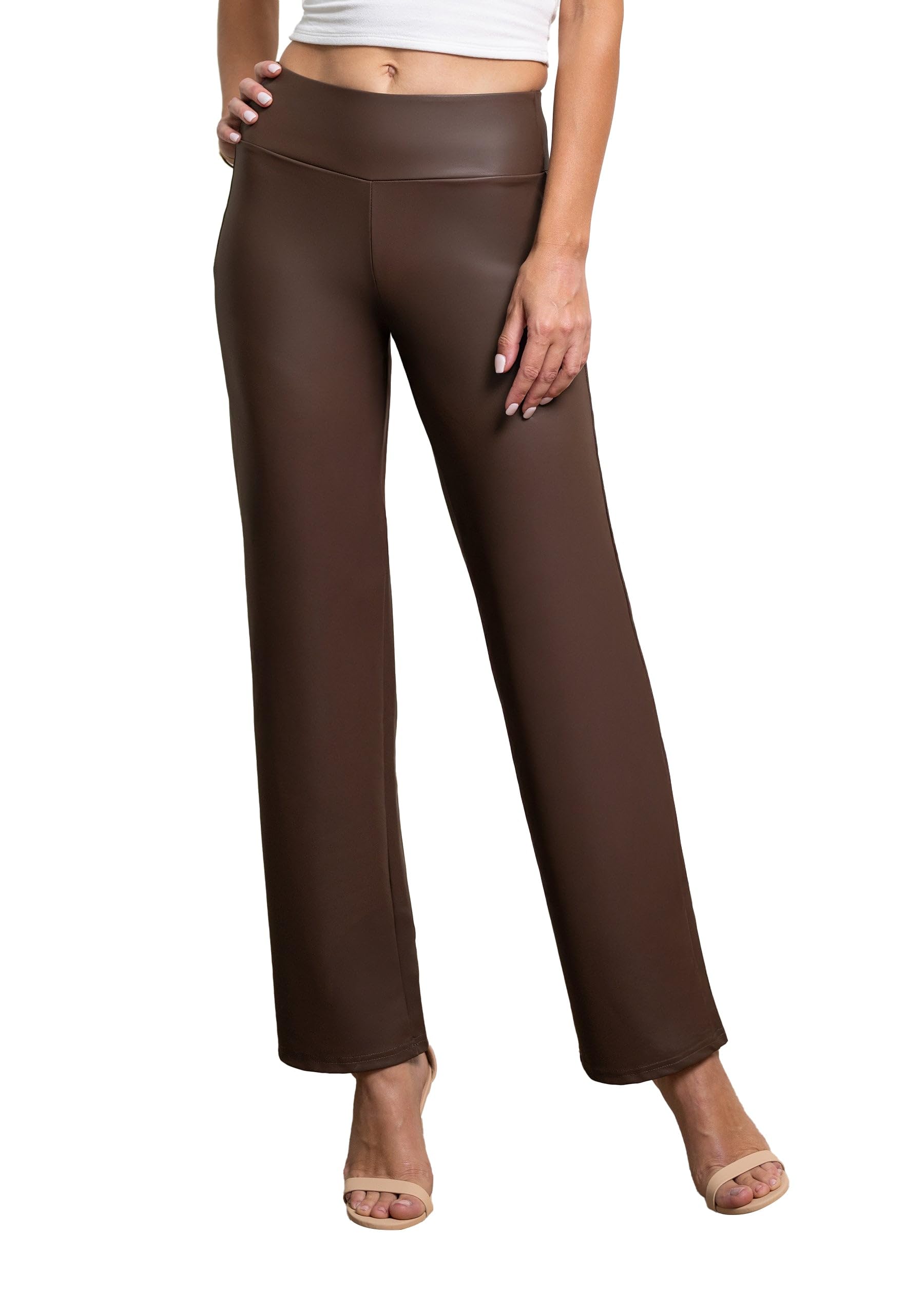 Conceited Leggings for Women in Luxe Velvet or Vegan Faux Leather - Available in Regular and Plus Size