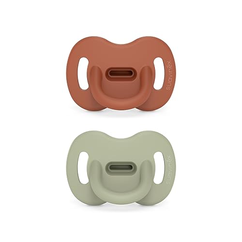 Miniatura 1 de Suavinex Color Essence SX PRO - Chupete de silicona para bebé, 2 unidades, 6-18 meses, naranjaverde
