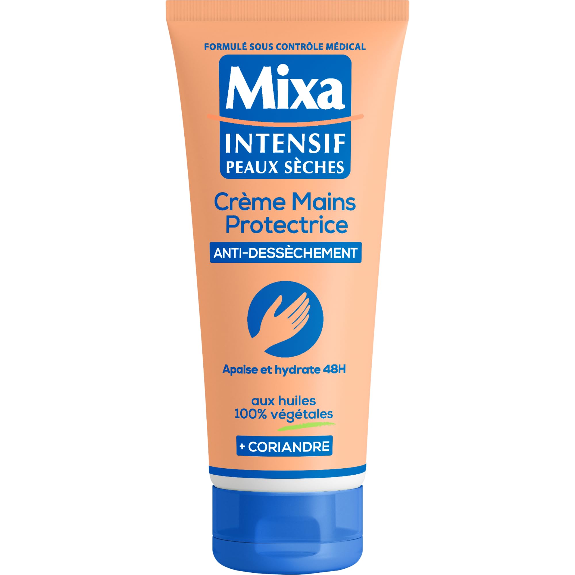 Mixa Intensive Skin Dry - 100 ml - Ochronny krem do rąk z olejkami roślinnymi - 100 ml - Zestaw 6 szt