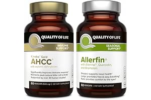 Quality of Life Immune Health Bundle: Supercharge Your Body's Natural Defenses with AHCC Gold