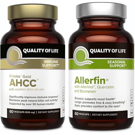 Quality of Life Immune Health Bundle: Supercharge Your Body's Natural Defenses with AHCC Gold