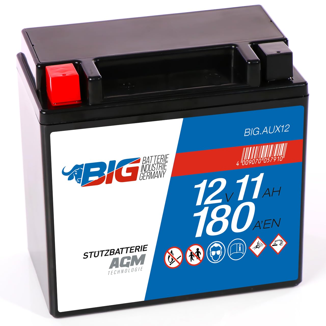 BIG Stützbatterie 12V 11Ah AGM AUX12