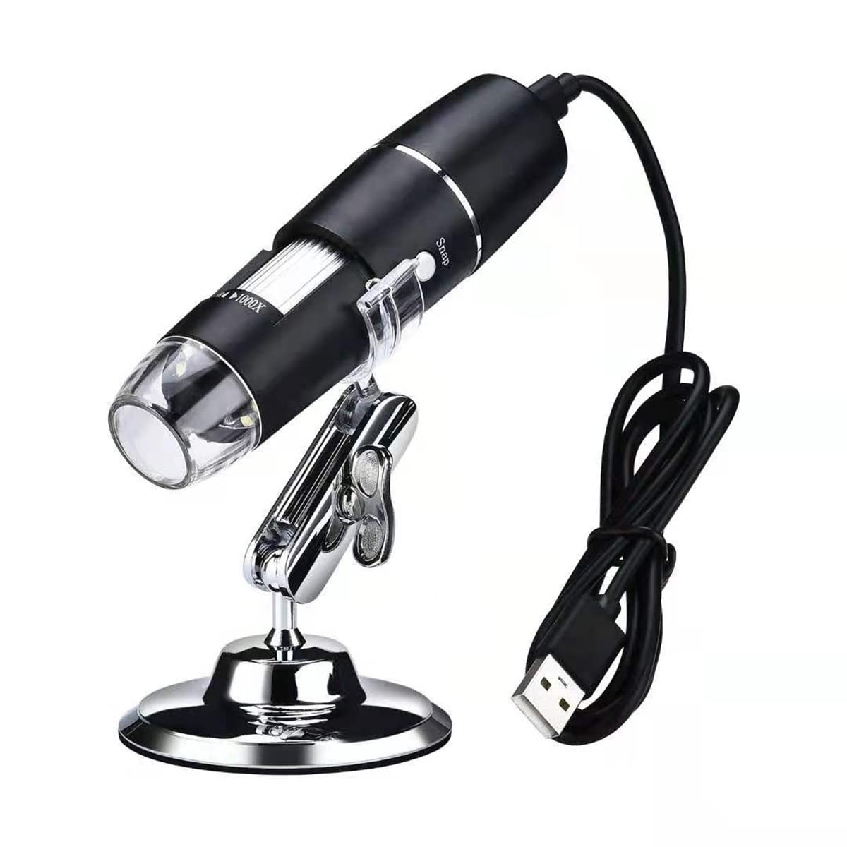 Microscope LED 1000X avec lames pour analyser les détails à la maison grâce au zoom USB