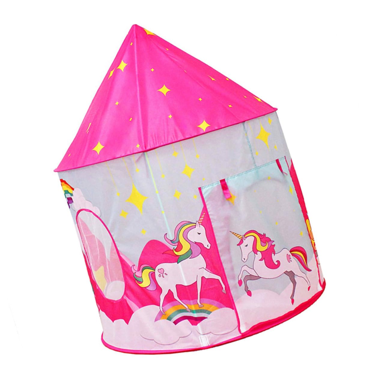 Tienda de Campaña Infantil Unicornio 1 Juego Rosa de Poliéster