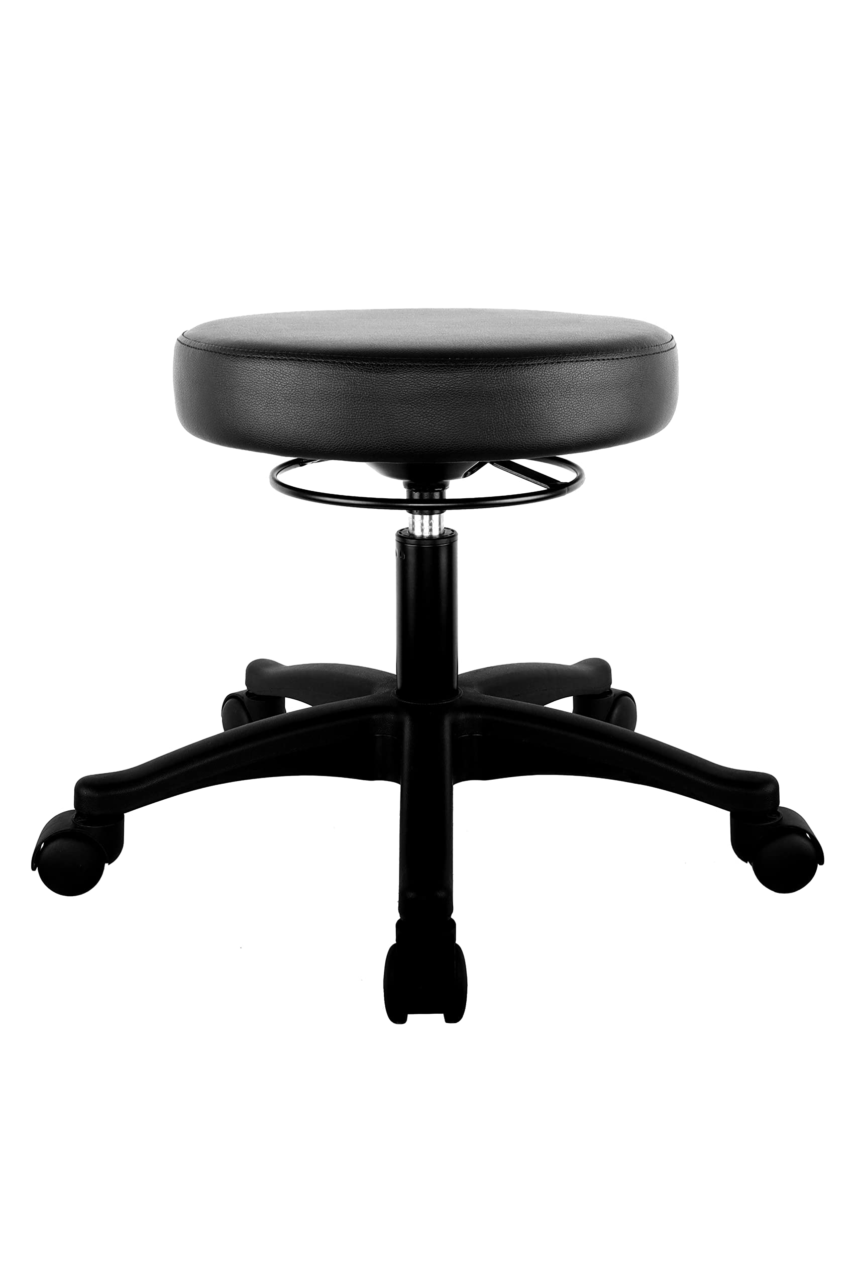 TAKE UR SEAT® 15" Table Height Adjustable Round Seat Stool Heavy Duty Built and Shipped Within 24 Hours, Spa, Medical, Lab (Standard Caster)