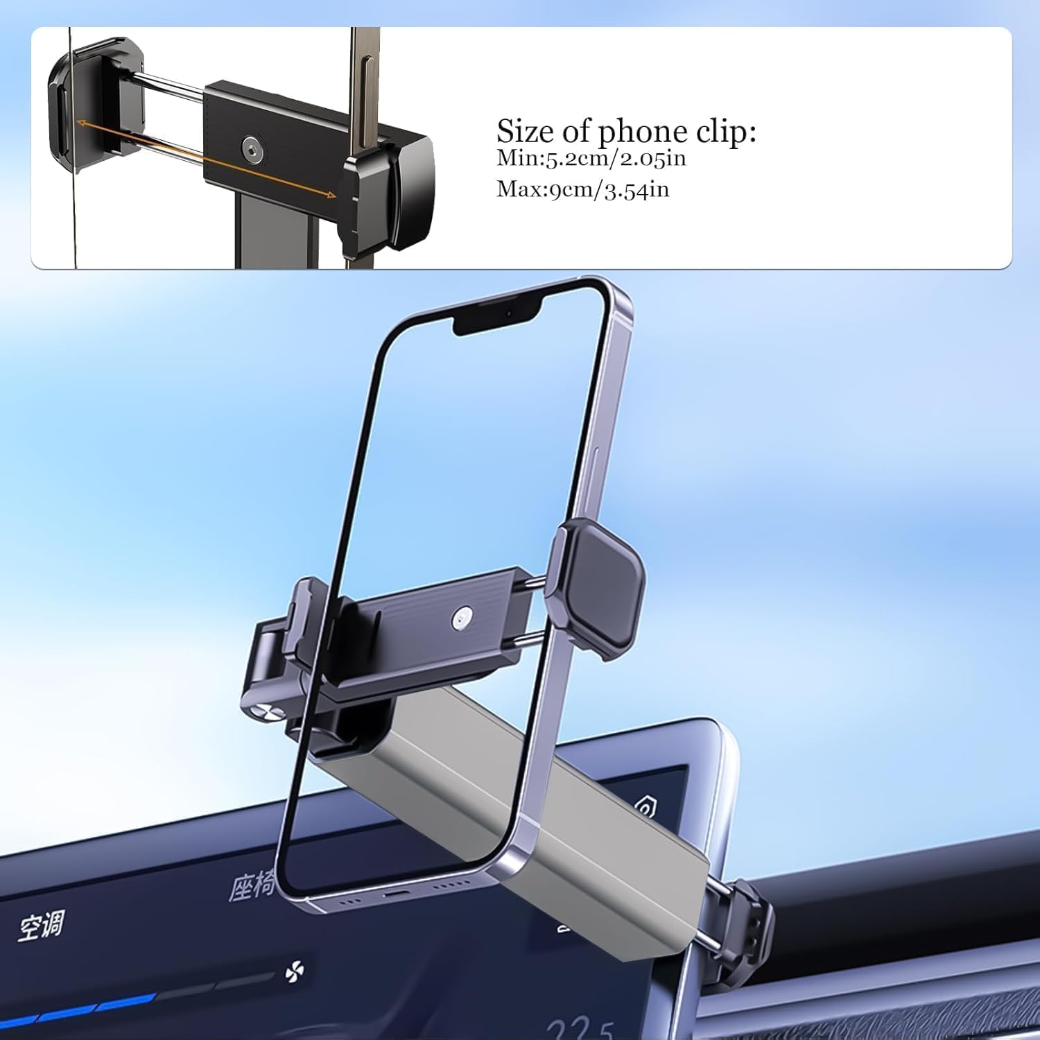 REEVIOM Airplane Phone Holder with 360° Rotation - Universal Travel Phone Mount for Hands-Free Viewing on Flights, Home, Office, and Car Seats, Airplane Travel Essential Accessory