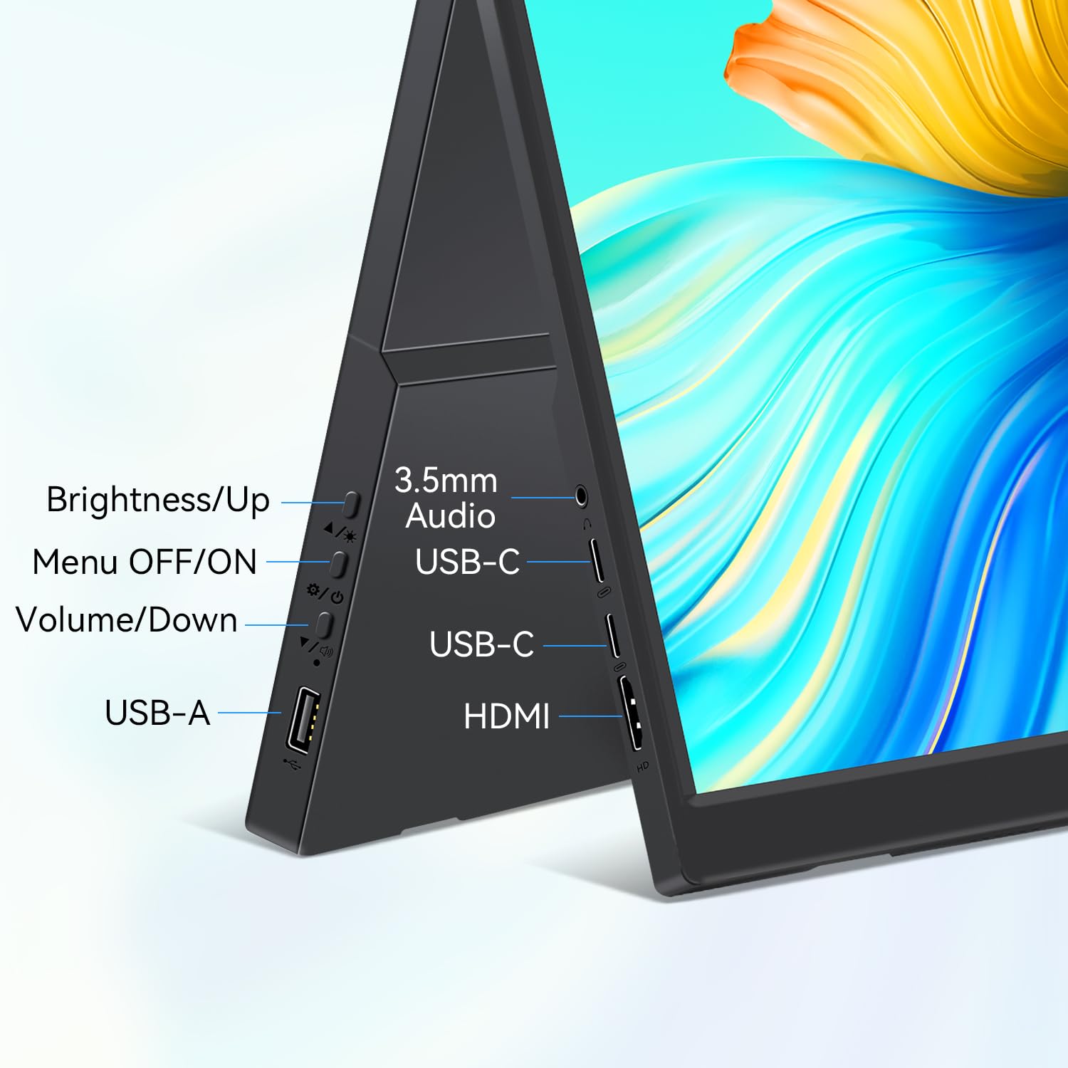 LIPA S14 Portable monitor voor laptop 14 | 14 inch - 1920 x 1080 Pixel (WXGA ) - IPS (In-Plane Switching