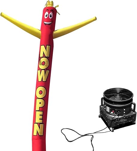 Now Open Advertising - Tubo inflable de 18 pies de alto para hombre alimentado por aire motor de soplador de aire incluido bailarín por Feather Flag