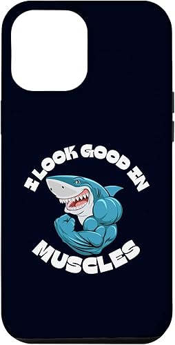 Miniatura 10 de iPhone 1212 Pro I Look Good in Muscles Shark Funny Gym Fitness Workout Lift Case