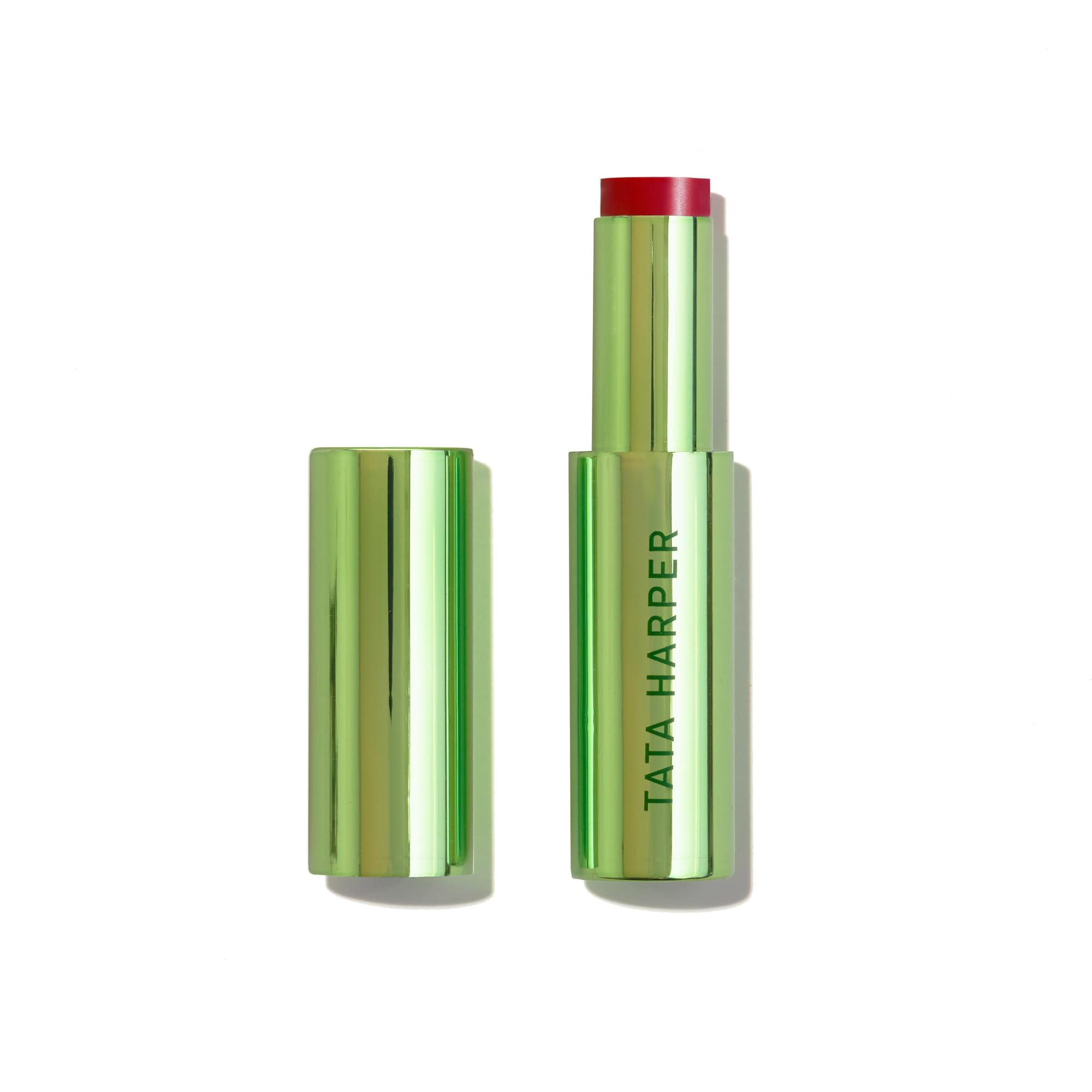 Tata Harper Lip Crème, Hydrating Tinted Lip Treatment, Juicy - Raspberry Pink, Natural Lip Crème