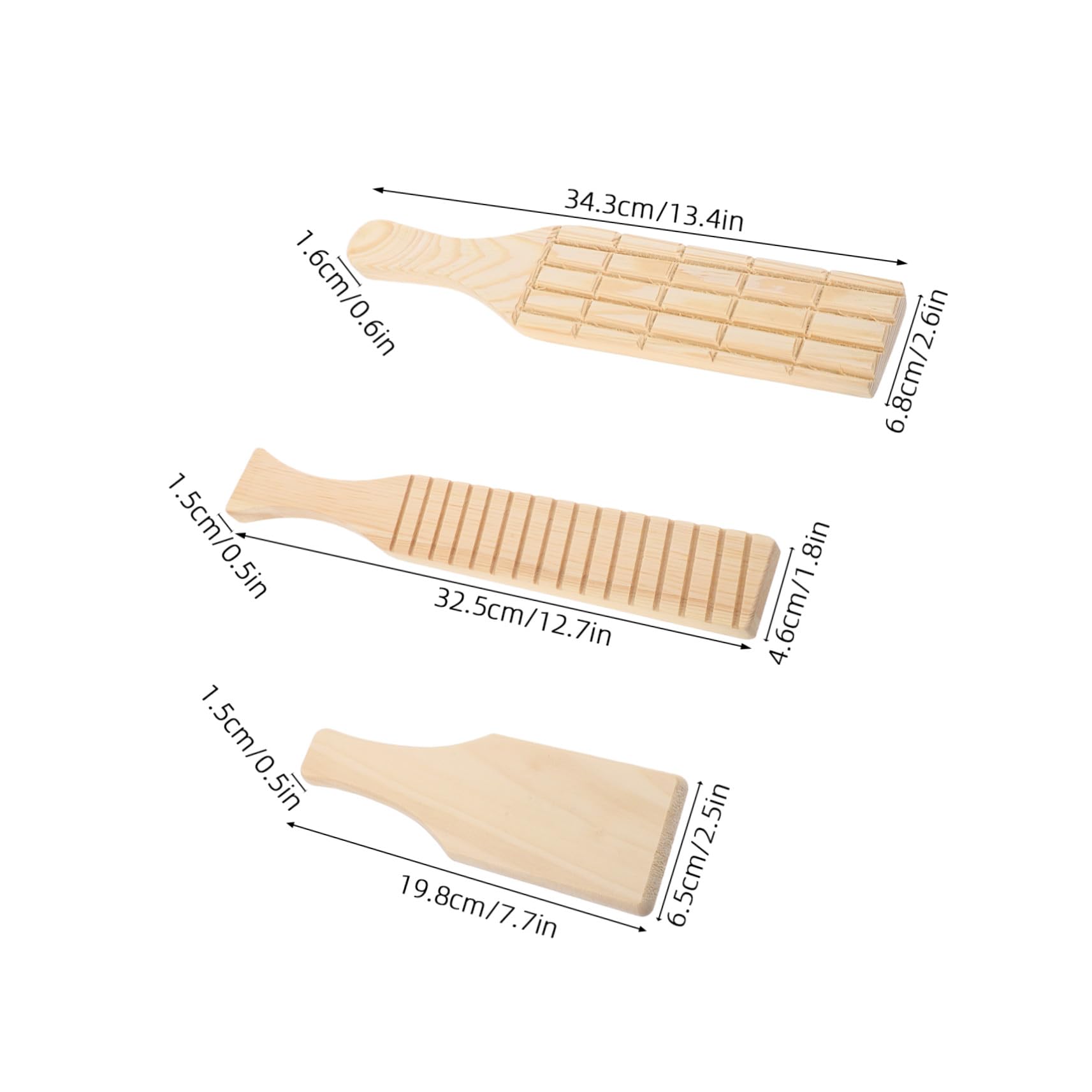 3 Piezas Losa de Arcilla de Cerámica Paletas para Arcilla de Madera DIY