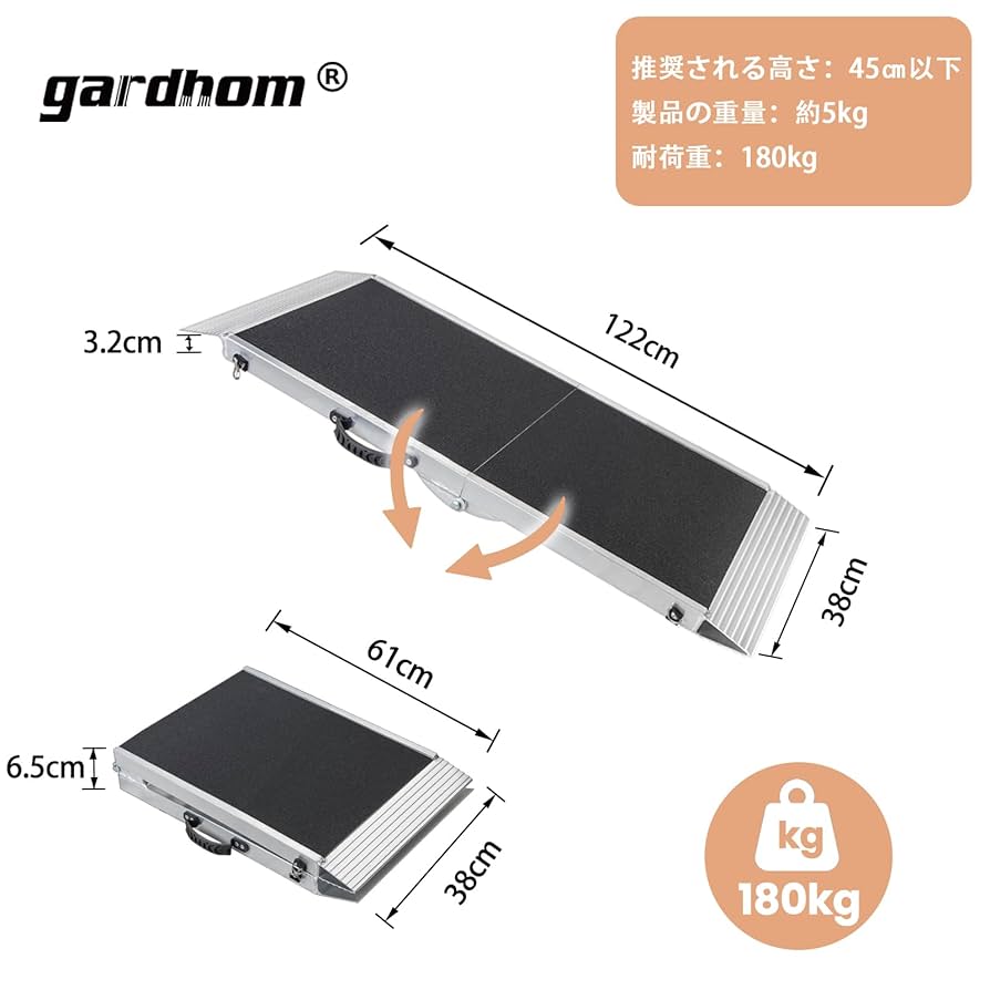 ペットスロープ 122*38CM 滑り止め 大型犬 関節を保護 アルミブリッジ 31RcCE4A22L.jpg_BO30,255,255,