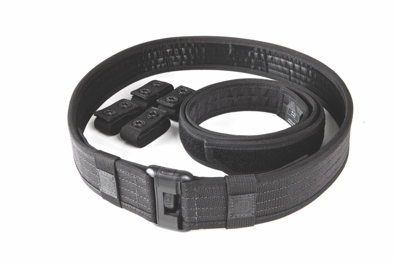 5.11Tactical Unisex Sierra Bravo Duty Belt, Men's Women's Utility Belt For Hunting Camping or Hiking, Black