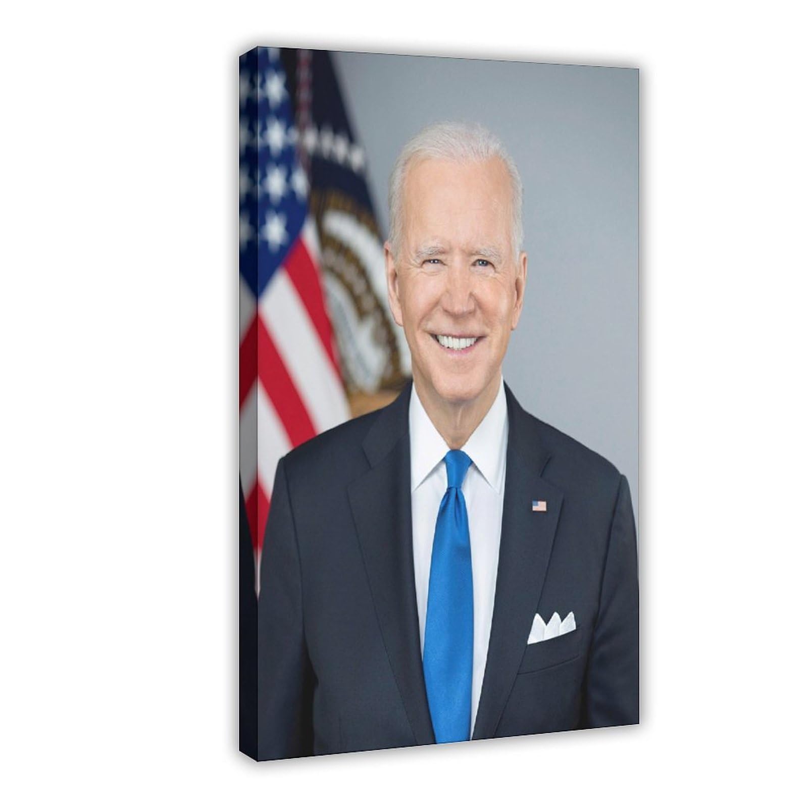 Impression sur toile Joseph Biden pour décorer un cabinet - 8