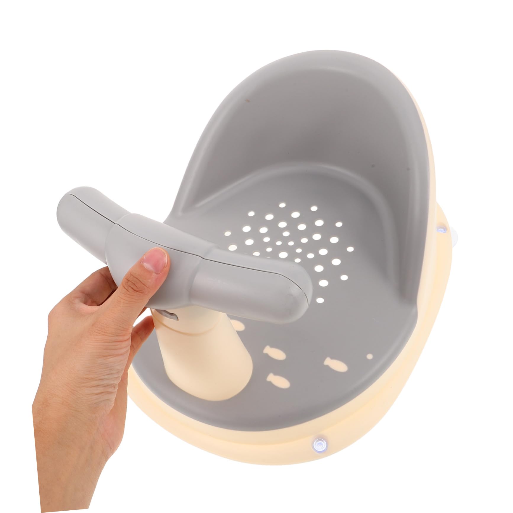 Hohopeti Asiento de Baño para Niña Antideslizante Silla Elevada para Recién Nacido y Soporte Ajustable para Baño Seguro y Cómodo Portátil y Fácil de Limpiar