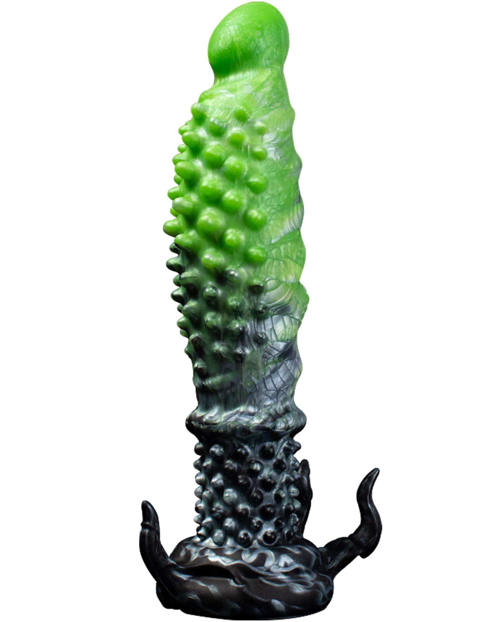 Devil Tentacle Fantasy Dildo - Plug anale in silicone liquido con forte ventosa per stimolazione del punto G per uomini e donne, giocattolo sessuale impermeabile, vibratore unisex (A107L-LH)