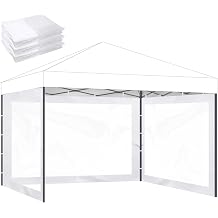 Canopy Replacement Top for 10x10ft Pop Up Canopy Tent Waterproof Durable Cover with Bonus 4 Sand Bags Outdoor Shelter Replacement Roof Frame not Include