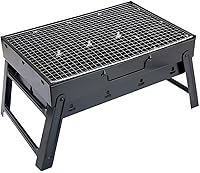Vista 1 de GULRUH BBQ Grill, Barbeque Plate Grille Outdoor Kitchen Portable Barbecue Carbon Charcoal Barbacoa Grill