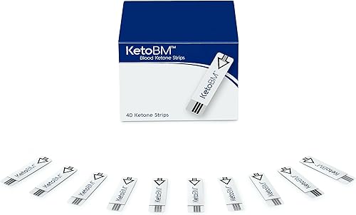 KetoBM Tiras de cetonas para pruebas de salud en el hogar - Paquete de 40
