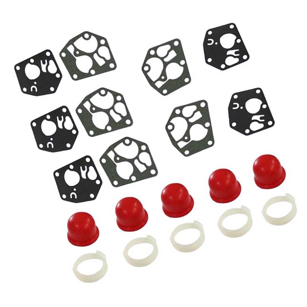 AISEN 5x Carburettor Primer Piston Pump with Membrane Seal for Briggs & Stratton 694394 4178 5084h 494408
