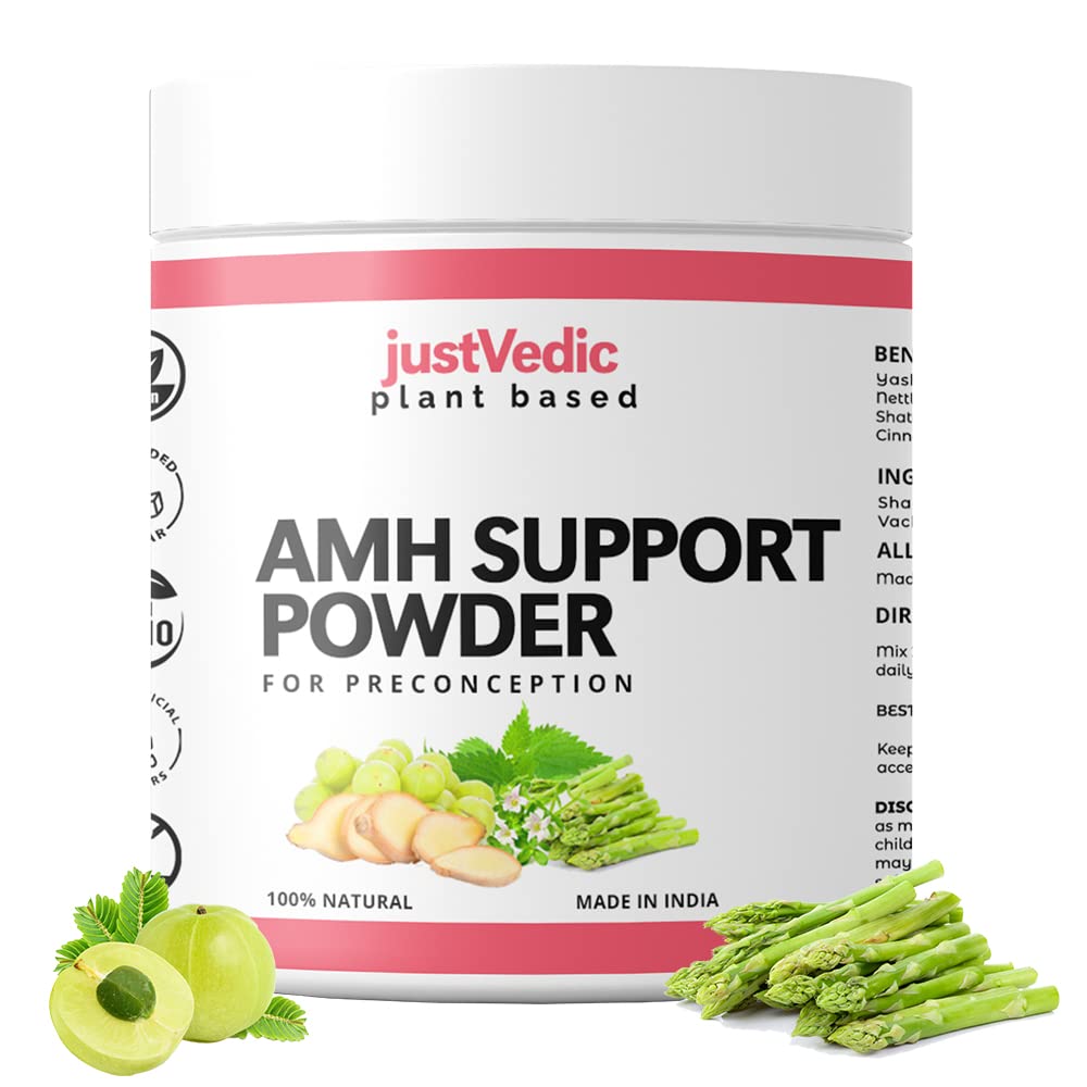 Just Vedic AMH Support Drink Mix (200 Gram | 1 Month Pack) - Helps to Balance AMH Level | Sugar free |100% Natural Wellness Drink Powder (B0C6TDXNB2) Amazon Price History, Amazon Price Tracker