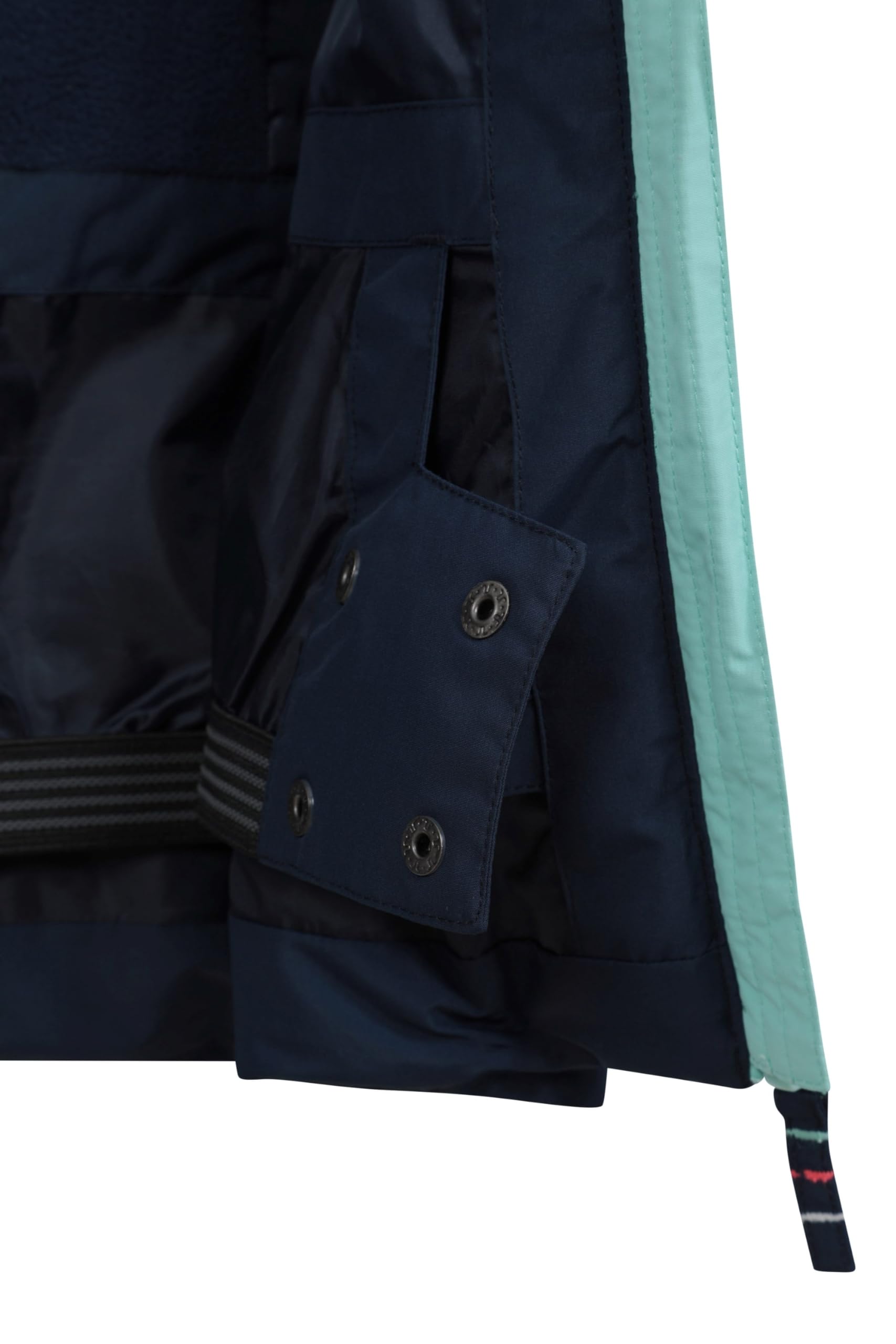 Mountain Warehouse Veste de Ski rembourrée Arctic pour Enfant - Résistante à l'eau, Jupe Pare-Neige intégrée, Isolation en Microfibre, Capuche détachable, Hiver