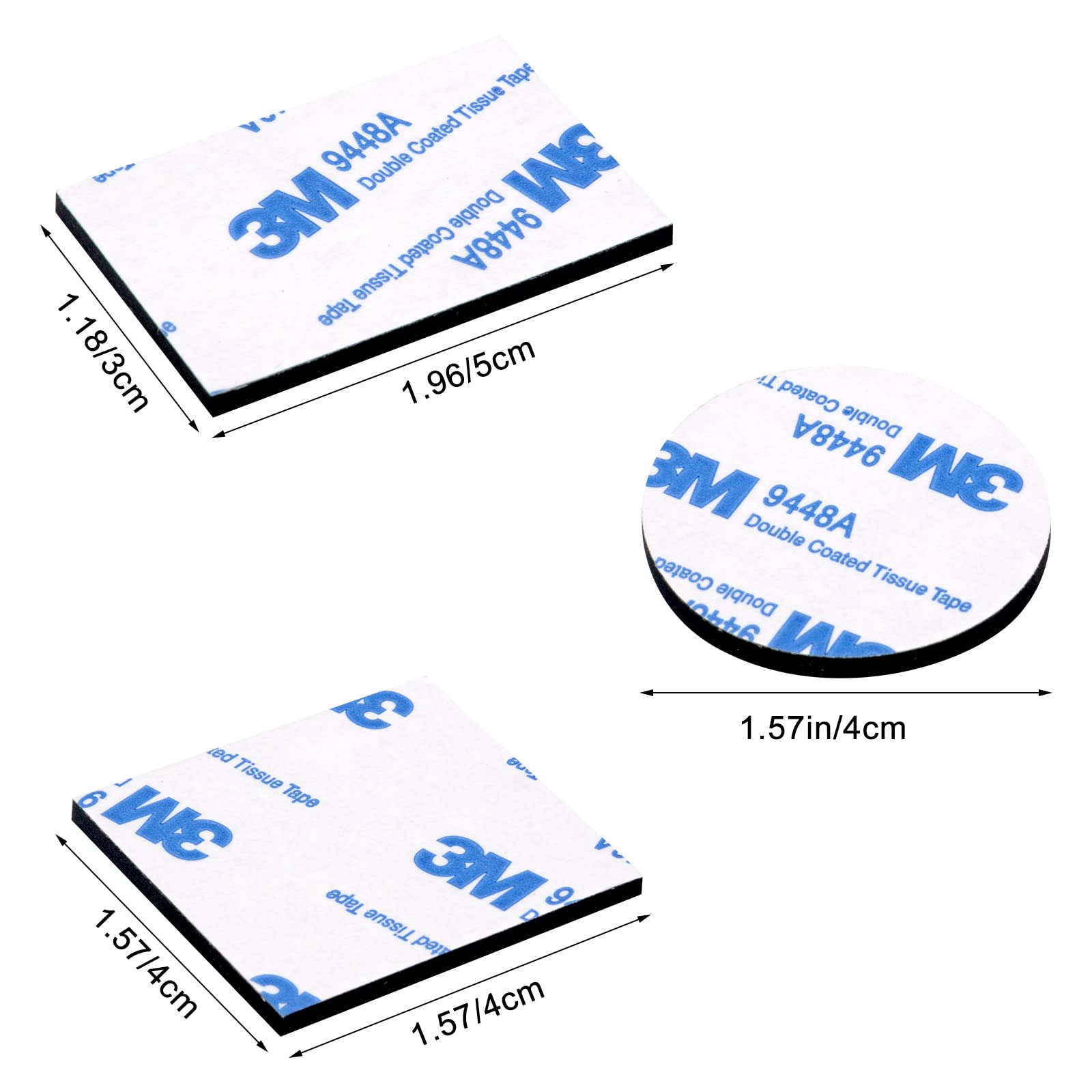 Lot De 10 Autocollants Double Face Pour Plaque D'immatriculation - Pour Tous Les Véhicules