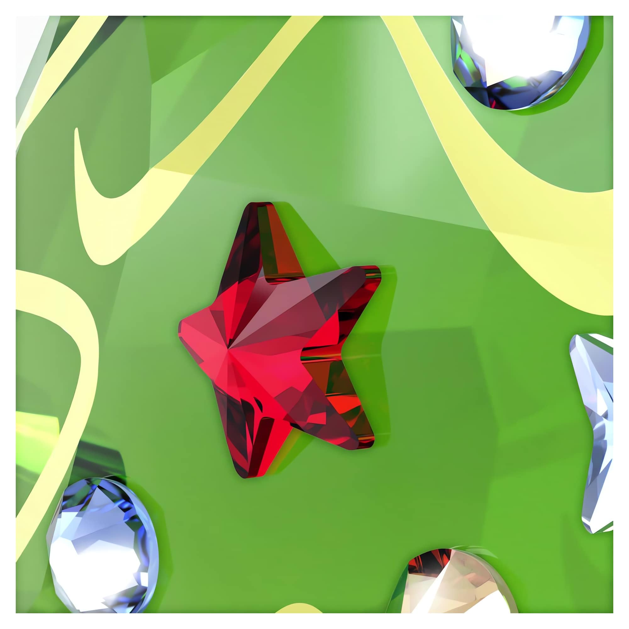 Swarovski Holiday Cheers Tree Ornament, Christmas Motif with Green Faceted Crystal - Image 3